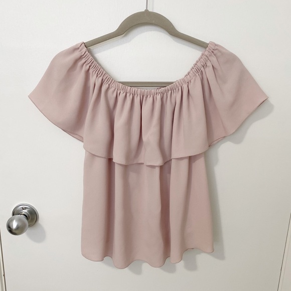 Aritzia Wilfred Promener Off the Shoulder Blouse Pink size Small - Picture 2 of 10